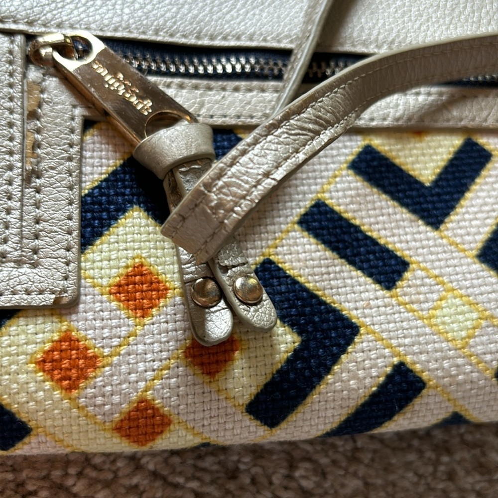 Spartina 449 leather and linen wristlet - Picture 10 of 10